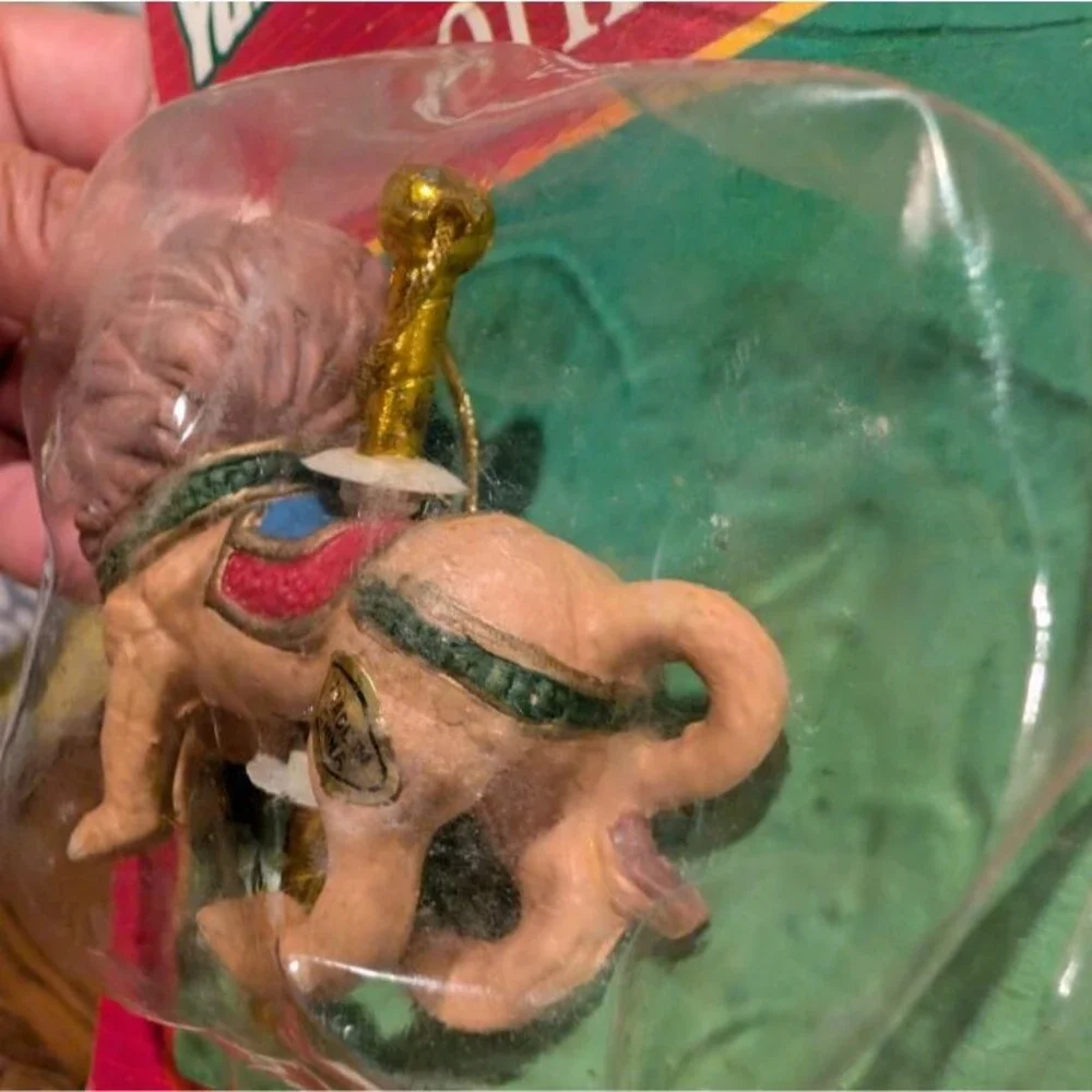 Lion Carousel Ornament Christmas Tree Vintage Porcelain